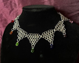 Colar de malha de malha QUEER CLOWN COLLAR