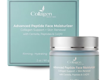 PRE-ORDER - GHK-Cu Face Cream with CoQ10, Centella Asiatica, Hydrolyzed Collagen, Age-Defying Moisturizer