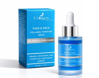 Nuevo suero facial y de cuello con tripéptido de cobre y CoQ10: antiarrugas, reafirmante y radiante.