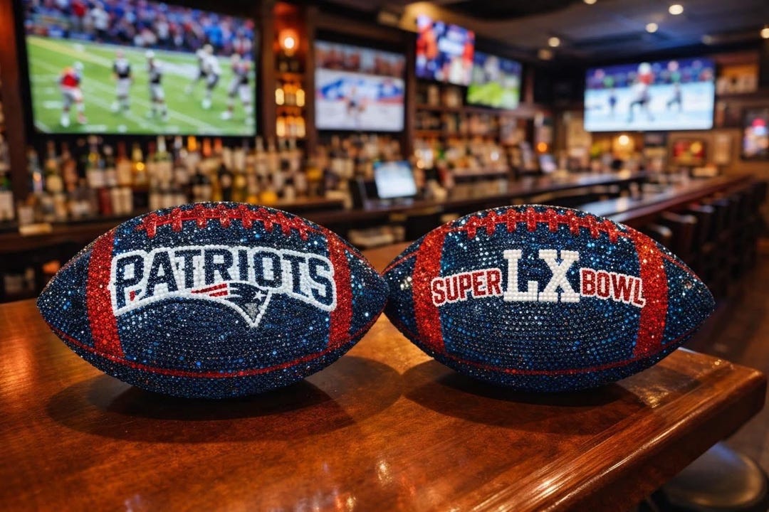 Rustic Football Color In Handmade Rhinestone Football: Custom Team Colors, Senior Gift - Etsy