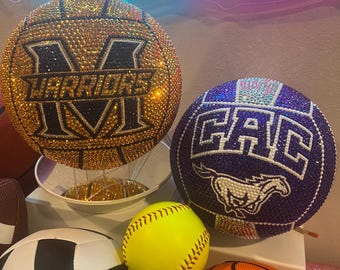 Rhinestone Volleyball: Custom Design | Team Gift | Media Day | Signing Day | Senior Photography