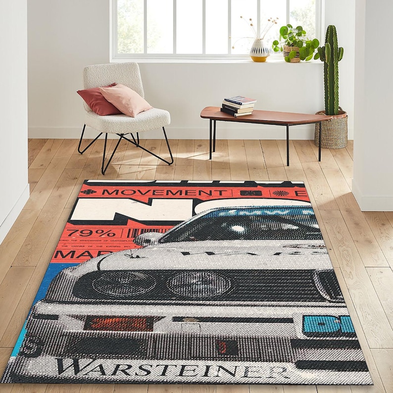 BMW E30 DTM Rug,iconic E30,BMW Racing Car Rug,bmw Lovers Car,e30 Mania ...