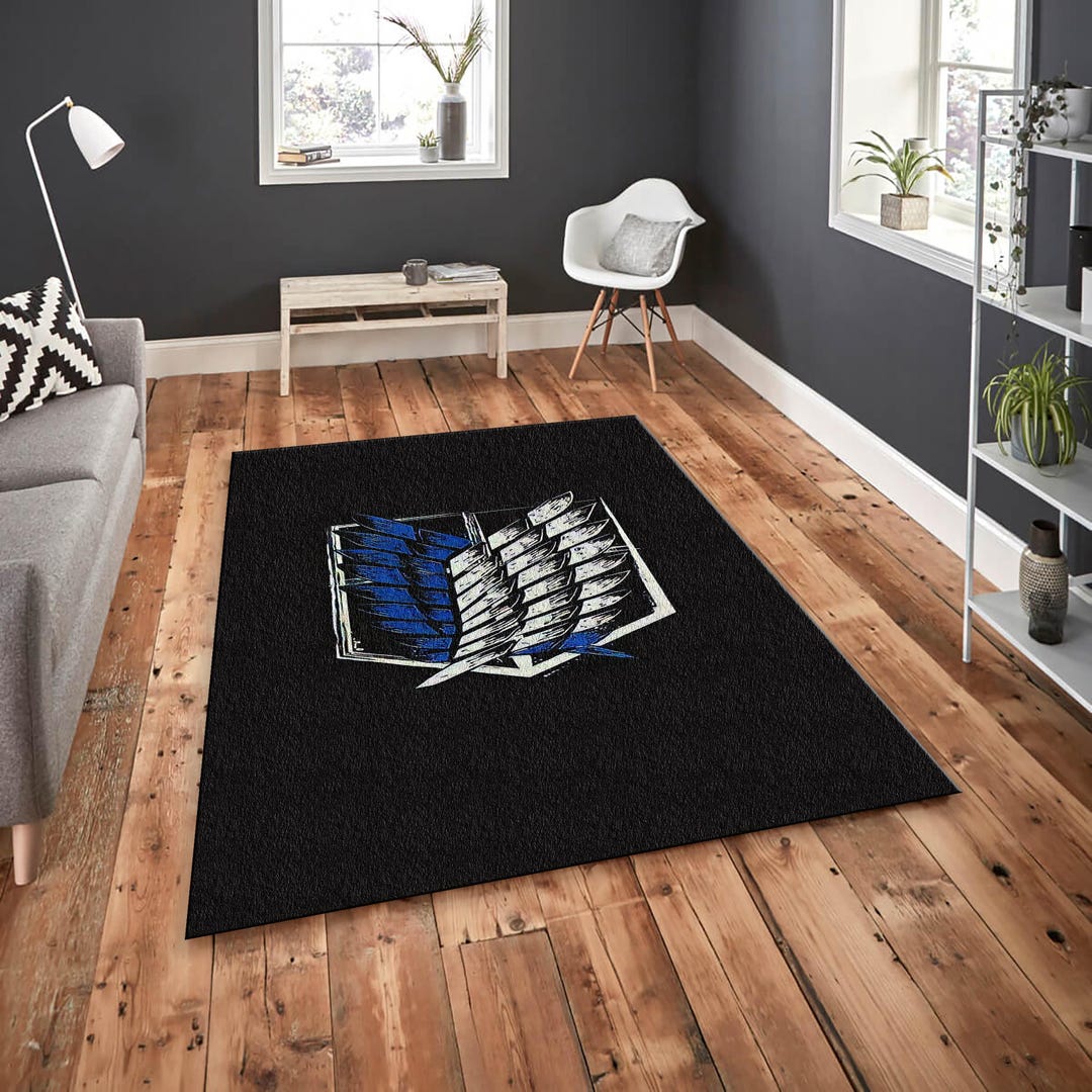 Attack of Titan Rug, Game Room Decor, Custom Rug, Bedroom Rug ...