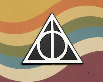 Plastic auto-embleem Deathly Harry Wizard [3,5 x 3 inch]