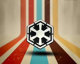 Kunststof auto-embleem SW Sith-logo