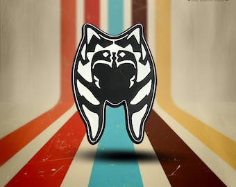 SW Ahsoka Plastic Auto Emblem