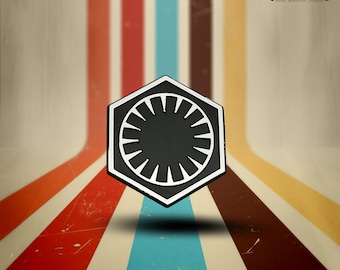 SW First Order Logo Plastic Auto Emblem
