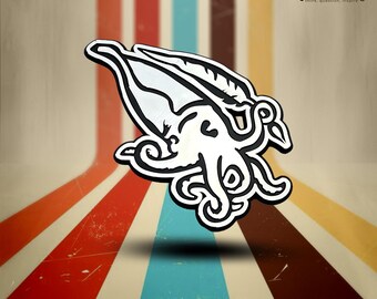 Cuttlefish Plastic Auto Emblem