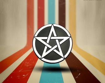 Pentacle Plastic Parody Auto Emblem