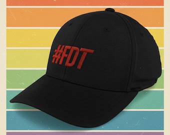 FDT 反トランプ帽子 – 刺繍入り野球帽