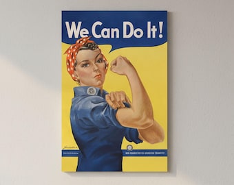 We Can Do It! – Feminist Vintage Poster, Female Empowerment Wall Art