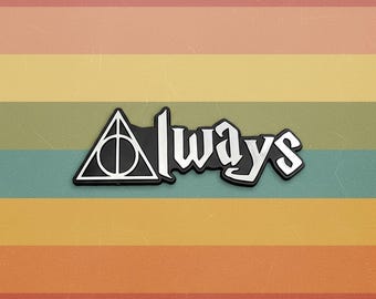Harry Wizard Always Plastic Auto Emblem [6" by 2"]