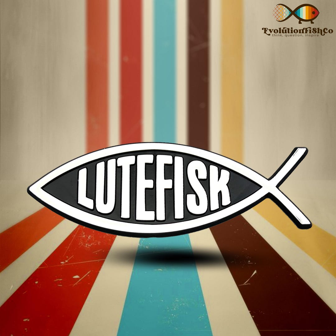 Lutefisk Fish Plastic Auto Emblem - Etsy