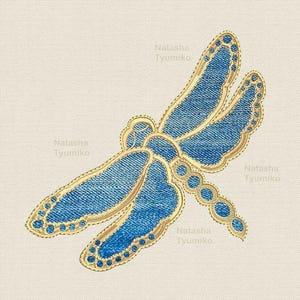 Dragonfly embroidery design applique, applique dragonfly embroidery pattern, insect dragonflies embroidery design with wings animal, 8 sizes