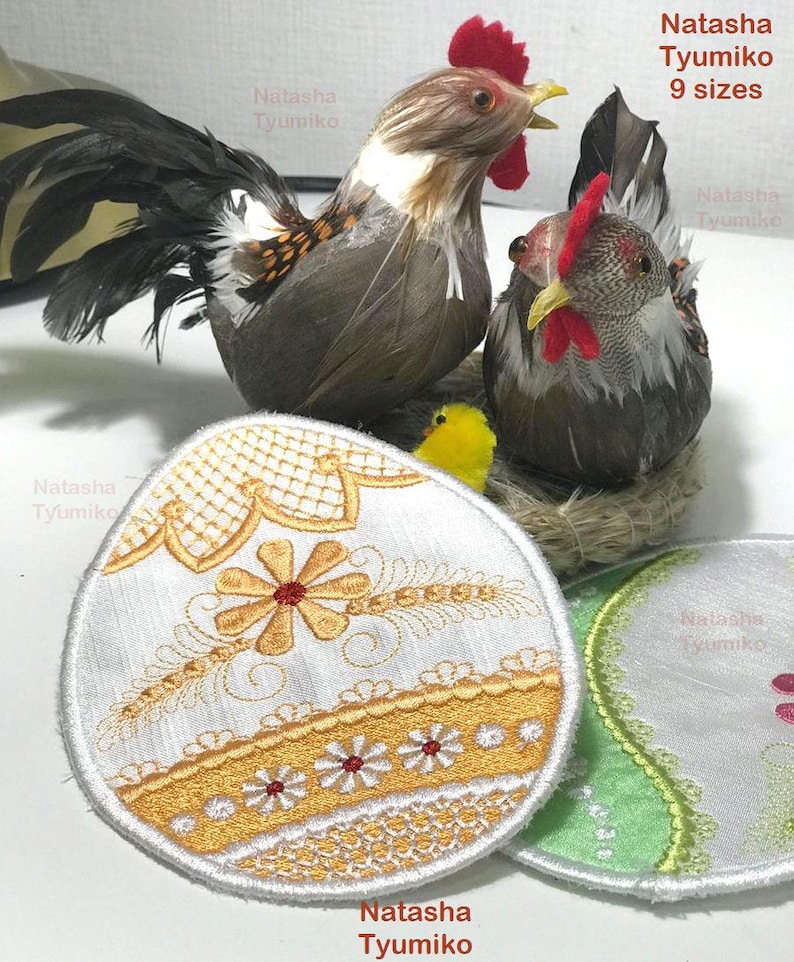 Easter Egg Applique Machine Embroidery Design 002, Eggs Appliques ...