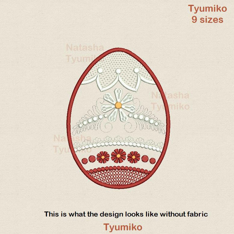 Easter Egg Applique Machine Embroidery Design 002, Eggs Appliques ...