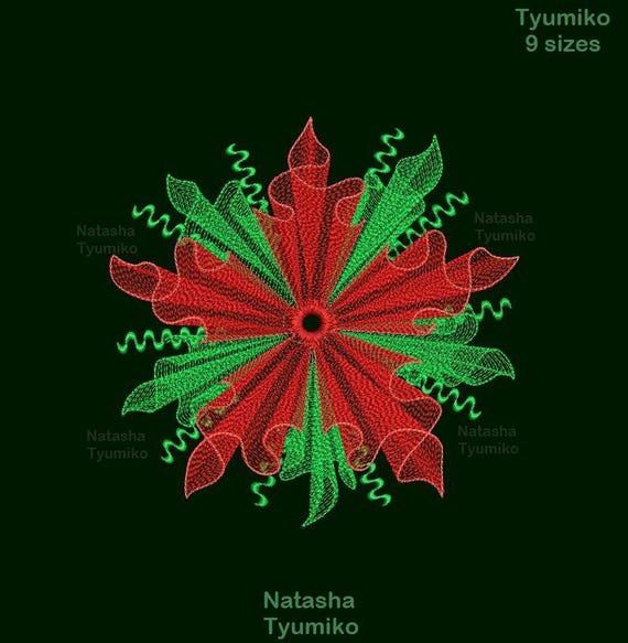 Weihnachtsstern Mandala, Stickdatei Xmas Flower, Weihnachtsstern Neujahr  Ornament Motiv - Etsy.de
