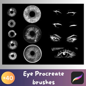 40+ Eye Procreate Brushes – Realistic Eye Drawing for Digital Artists, Illustrators & Designers