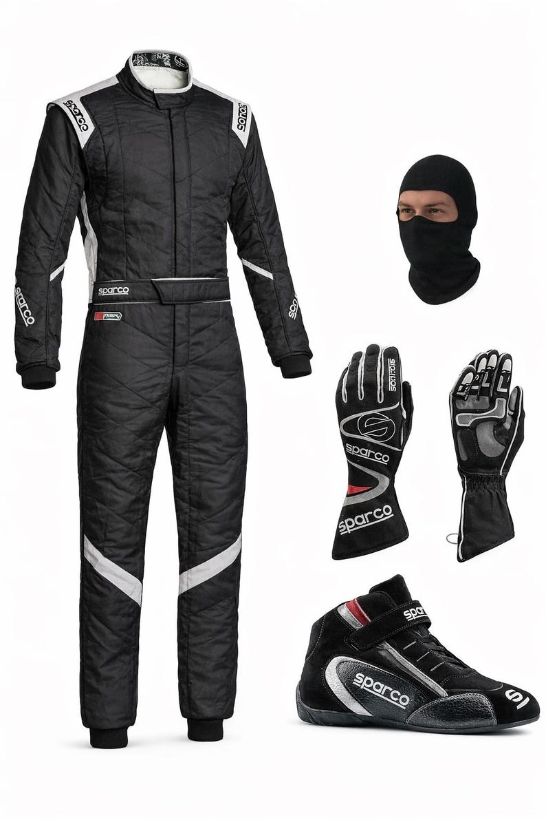 Go Karting Race Suit, Embroidery, Free Balaclava, Shoes, Gloves image 2