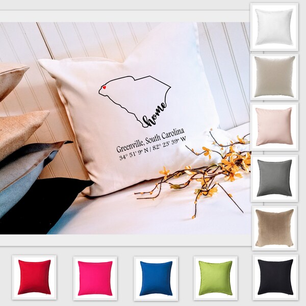 South Carolina Pillow Etsy