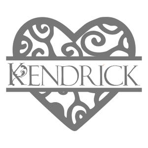 Custom Name Heart Decal | Wedding or Party Decal or Sticker ...