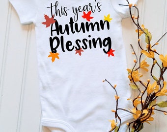 Autumn Blessing Infant Bodysuit - Fall Infant Clothes - Baby shower gift - Going Home Baby Outfit, New baby gift, Baby girl gift ideas,