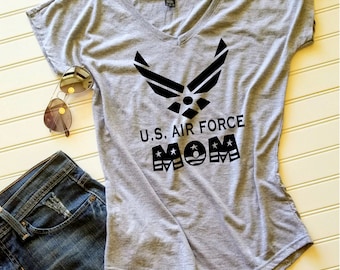 US Air Force Wife T-Shirt: Heather Gray Military Tee