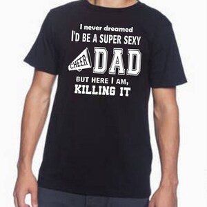 Cheer Dad Shirt: Custom Fitted Tee - Neon Colors