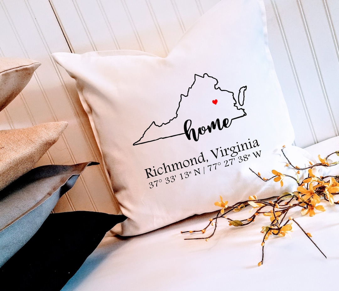 Virginia Home Custom Coordinates 18 or 20 Inch Pillow Cover