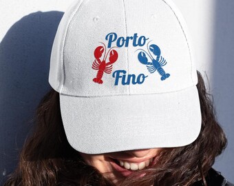 Lobster Hat Embroidered Coastal Cap - Funny Beach Dad Hat Italian Riviera Summer Fishing Nautical Gift Fishermancore Aesthetic