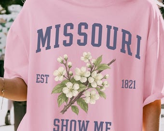 Camiseta de Missouri Colores cómodos Muéstrame el recuerdo del estado Camiseta de regalo del Medio Oeste Lago de los Ozarks Orgullo de Missouri Camiseta de viaje de Kansas City