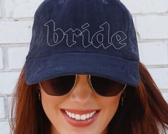 Bride Hat Embroidered Baseball Cap Bachelorette Party Hat Bride to Be Gift Wedding Engagement Gift Team Bride Hen Do Bride Baseball Cap