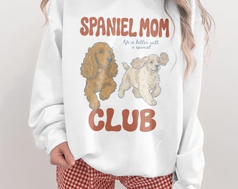 Amerikaanse cocker-hond schattige cocker-spaniël cadeau hond vader vaders dag grappige hondenshirt hondenliefhebber comfort cadeau voor haar T-shirt