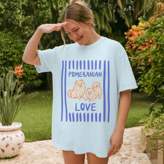 Pomeranian love tee cute dog lover sweatshirt vintage mama gift funny pom apparel i got that dog in me unique breed shirt owner