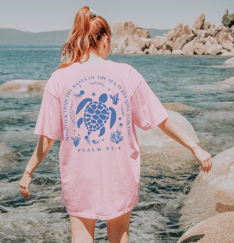 Christian Ocean Shirt Comfort Colors Tee Trendy Faith T Shirt Youth Group Apparel Deep Waters Gift Christianity T Shirt For Teen Girls image 4