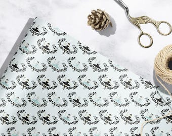 Nutcracker Ballet Xmas Wrapping Paper Roll Nutcracker Design Classic Christmas Gift Wrap Ballerina Holiday Wrapping Christmas Decor