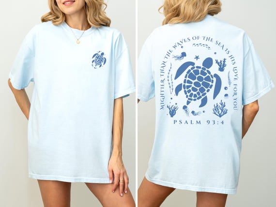 Christian Ocean Shirt Comfort Colors Tee Trendy Faith T Shirt Youth Group Apparel Deep Waters Gift Christianity T Shirt For Teen Girls