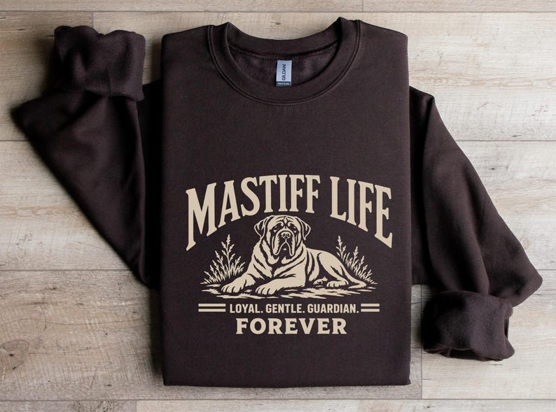 English Mastiff Dog Mastiff Lover Gift Dog Owner Apparel Gentle Giant Dog Tee Mastiff Mom Present Mastiff Dad Apparel Old English Mastiff Dark Chocolate