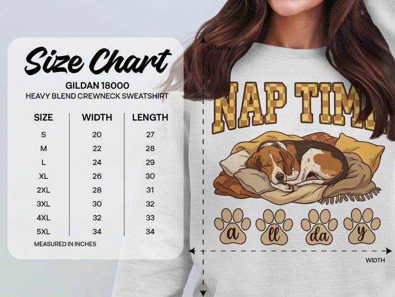 Nap Time Sweatshirt, Cute Sleeping Dog Print, Cozy Crewneck Pullover, Casual Wear, Gift for Dog Lovers, Pet Lover Apparel, Unisex Sizes