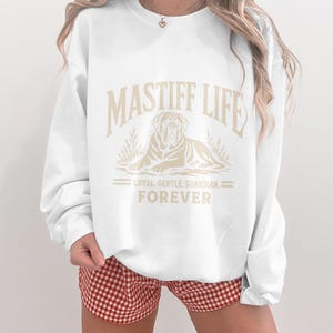 English Mastiff Dog Mastiff Lover Gift Dog Owner Apparel Gentle Giant Dog Tee Mastiff Mom Present Mastiff Dad Apparel Old English Mastiff White