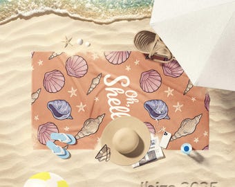 Bride Beach Towel Best Beach Towel Bridesmaid Gift for Her Vacation Gift Bachelorette Gift Pool Party Favors Best Birthday Gift Seashell