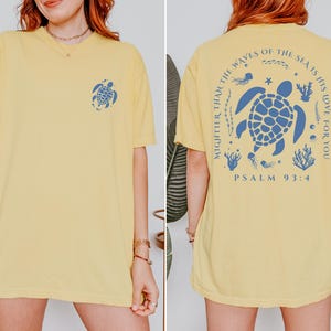 Christian Ocean Shirt Comfort Colors Tee Trendy Faith T Shirt Youth Group Apparel Deep Waters Gift Christianity T Shirt For Teen Girls image 6