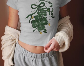 Camiseta de San Patricio para bebé, camisetas bonitas, camiseta "Qué suerte tenemos", camiseta de San Patricio para niña