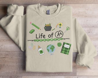 Camiseta de San Patricio para profesores, camiseta de San Patricio, camiseta y sudadera con la suerte para profesores, camiseta de trébol, regalo para profesores, camiseta del Día de San Patricio