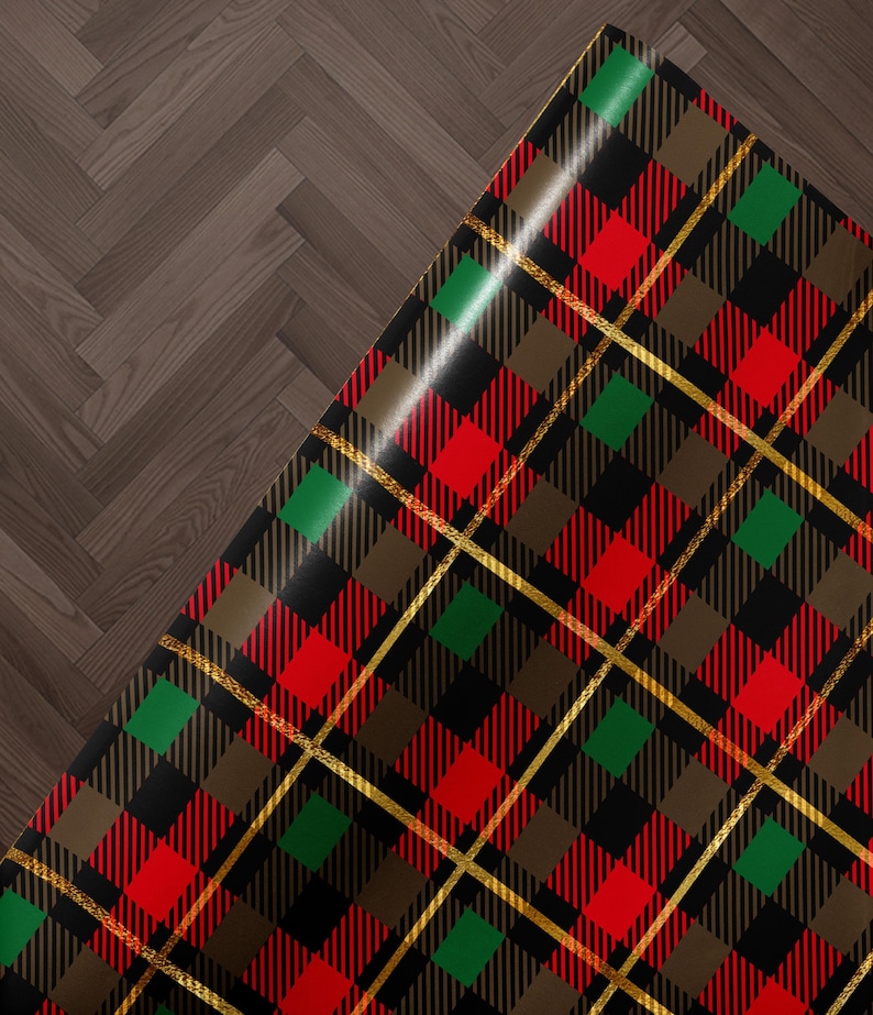 a close-up view of a checkered pattern with a wooden floor in the background.