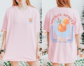 Aperol Spritz Shirt Comfort Colors Summer Party Tee Italian Cocktail Tshirt Signature Drink Gift Retro Bachelorette Shirt For Her