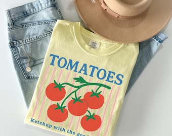 Tomato Shirt Comfort Colors Summer Tee Farmers Market Shirt Gardening Gift Fruit Shirt Gift For Her Italian Tomatoes Shirt Tomato Tshirt