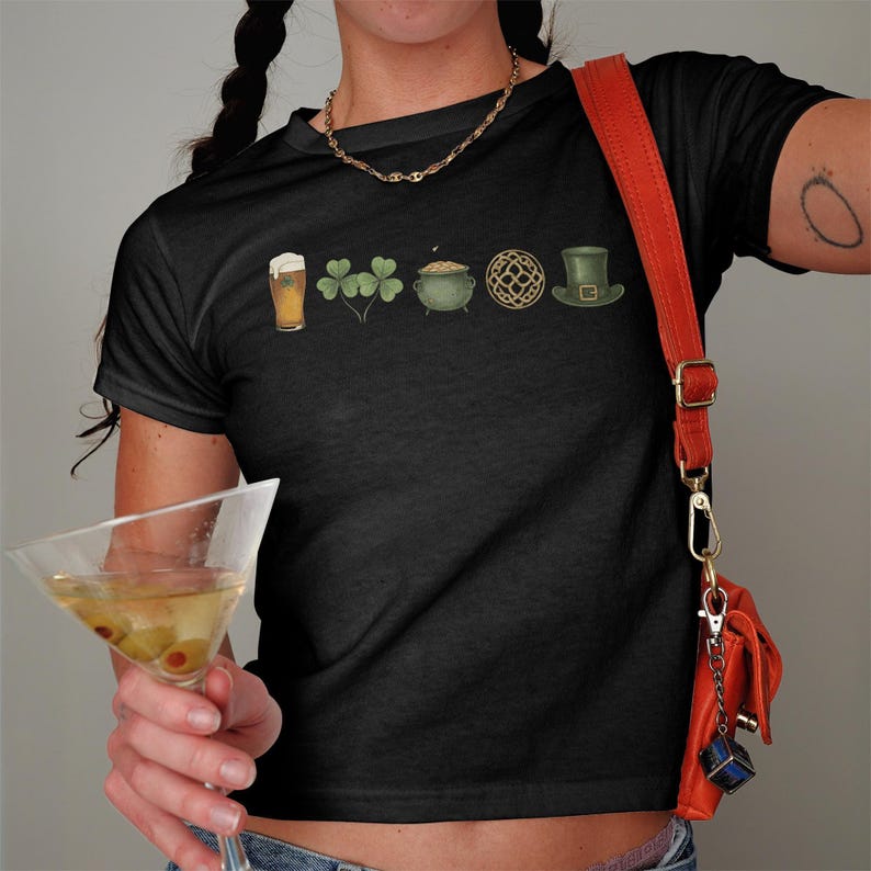 St. Patrick's Day T-Shirt, Irish Celebration Tee, Lucky Clover Shirt, Shamrock Graphic Tee, Festive Holiday Top, Women's Casual Shirt