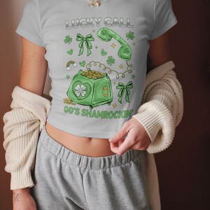 Lucky Call Vintage T-Shirt, St. Patrick's Day Graphic Tee, 90's Shamrockin Shirt, Cute Retro Irish Shirt, Fun Holiday Top