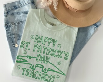 St Patricks Teacher Shirt, Shamrock Tee, Lucky Teacher Shirt, St Patty Teacher, Teacher Sweatshirt, Irish Teacher, Saint Patricks Day